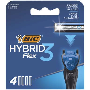 Змінні касети Bic Flex 3 Hybrid 4 шт. (3086123480926) - фото 1