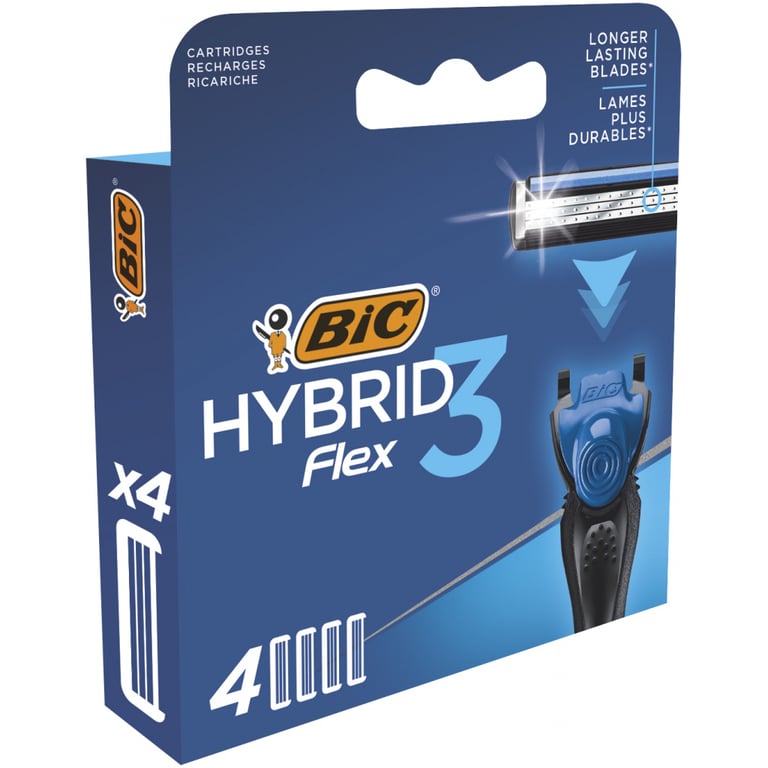 Змінні касети Bic Flex 3 Hybrid 4 шт. (3086123480926) - фото 2