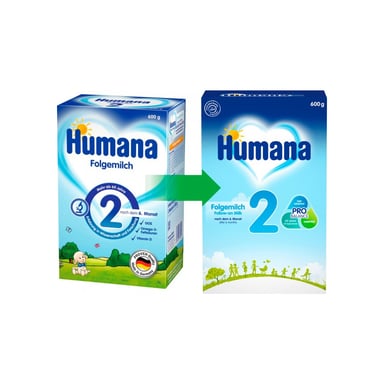 Дитяча суміш Humana 2 молочна з пребіотиками, 600 г (4031244720238) - фото 1