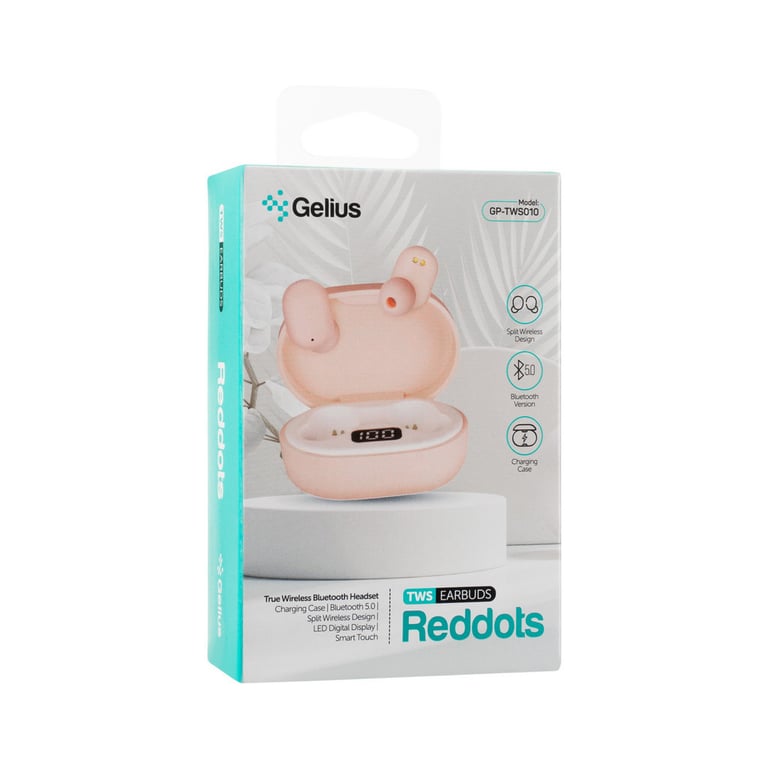 Навушники Gelius Pro Reddots TWS Earbuds GP-TWS010 Pink (00000082298) - фото 5