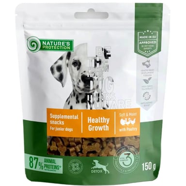 Ласощі для собак Nature's Protection Poultry Healthy Growth for Junior 150 г (KIKNPSP47238) - фото 1
