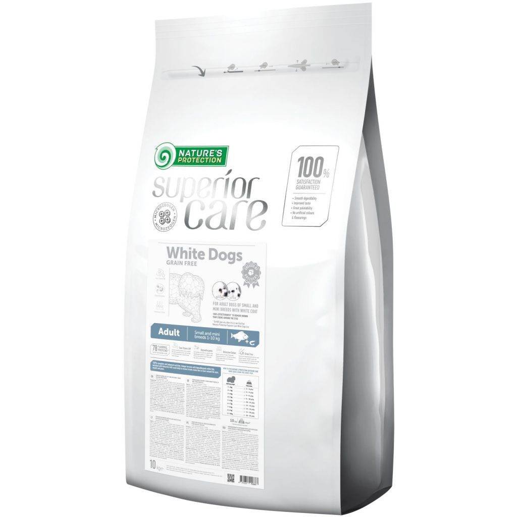 Сухий корм для собак Nature's Protection Superior Care White Grain Free Adult Small and Mini 10 кг (NPSC45668) - фото 1