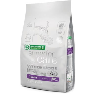 Сухий корм для собак Nature's Protection Superior Care White Dogs Grain Free Junior 1.5 кг (NPSC45671) - фото 1