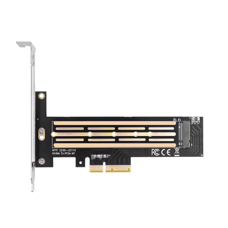 Контролер Dynamode M.2 SSD NVMe M-Key to PCI-E 3.0 x4/ x8/ x16, full profile br (PCI-Ex4- M.2 M-key) - фото 1