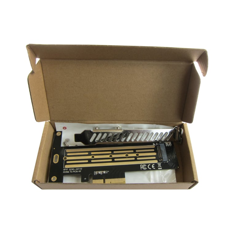 Контролер Dynamode M.2 SSD NVMe M-Key to PCI-E 3.0 x4/ x8/ x16, full profile br (PCI-Ex4- M.2 M-key) - фото 3