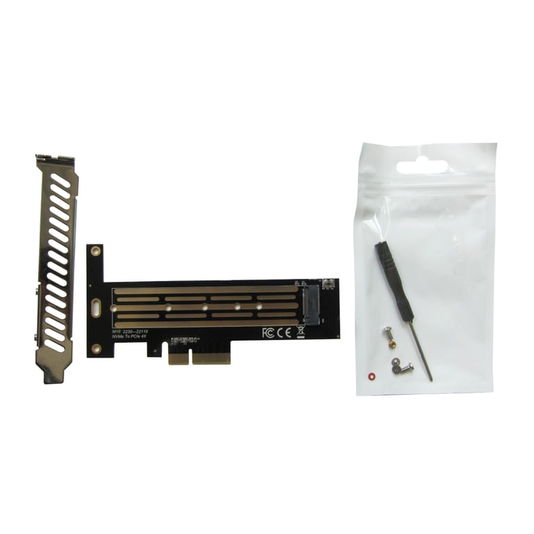 Контролер Dynamode M.2 SSD NVMe M-Key to PCI-E 3.0 x4/ x8/ x16, full profile br (PCI-Ex4- M.2 M-key) - фото 8