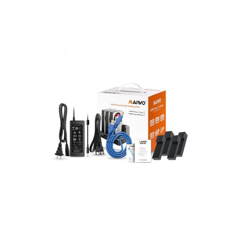 Док-станція для накопичувачів Maiwo 4*HDD 2,5"/3,5" SATA/SSD USB3.0 (K3094A) - фото 8