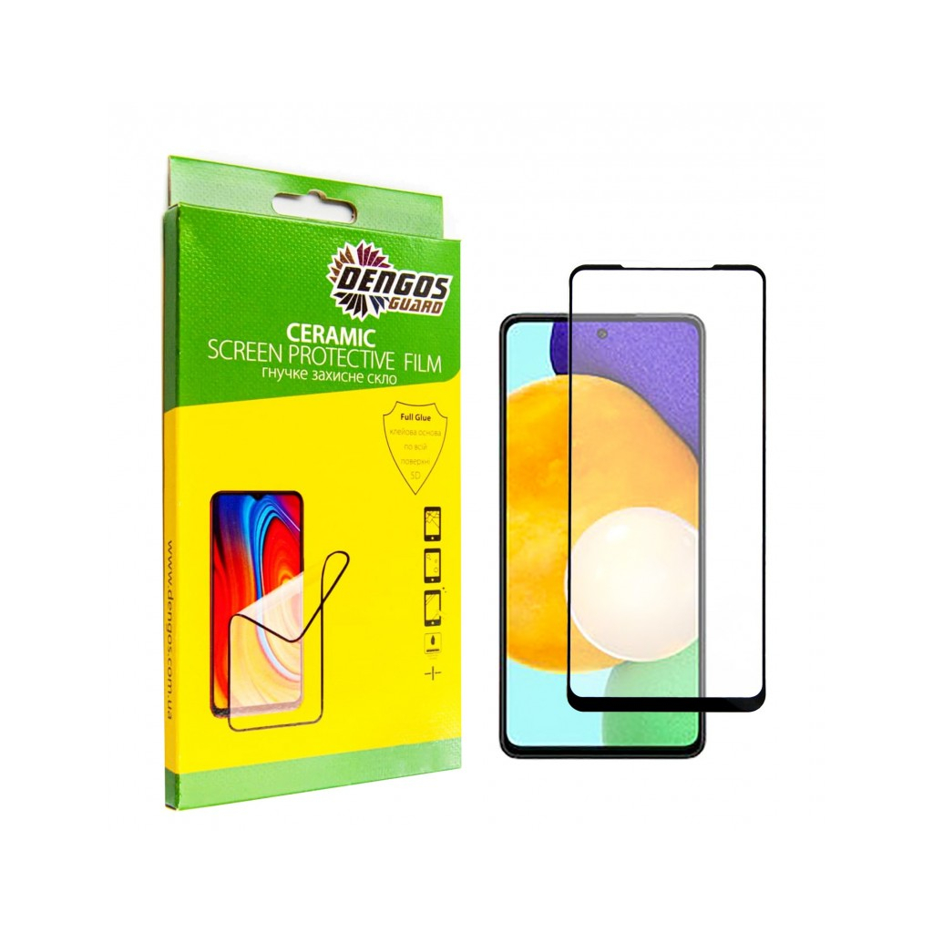 Скло захисне Dengos Ceramic Film Samsung Galaxy A53 (black) (TGCF-17) - фото 1 Скло захисне Dengos Ceramic Film Samsung Galaxy A53 (black) (TGCF-17) - фото 1