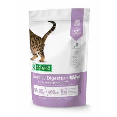 Сухий корм для кішок Nature's Protection Sensitive Digestion Adult 400 г (NPS45766) - фото 1
