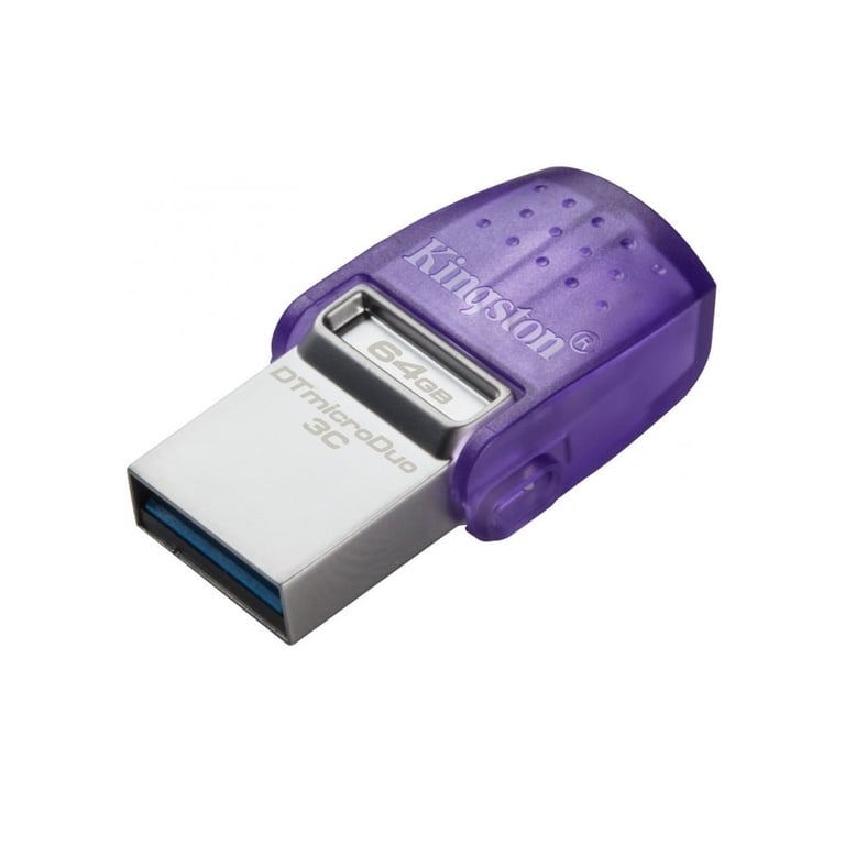 USB флеш накопичувач Kingston 64GB DataTraveler microDuo 3C USB 3.2/Type C (DTDUO3CG3/64GB) - фото 2