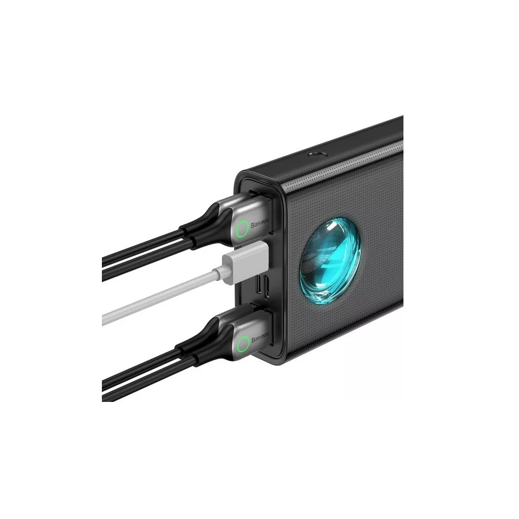 Батарея універсальна Baseus Amblight 30000mAh 65W, 6A, QC3.0, PD3.0, cable Type-C/100W (PPLG-A01) - фото 2 Батарея універсальна Baseus Amblight 30000mAh 65W, 6A, QC3.0, PD3.0, cable Type-C/100W (PPLG-A01) - фото 2