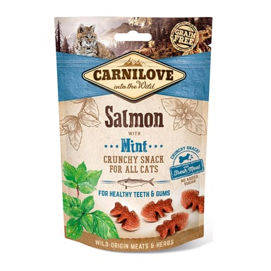 Ласощі для котів Carnilove Crunchy Snack з лососем і м'ятою 50 г (8595602527175) - фото 1