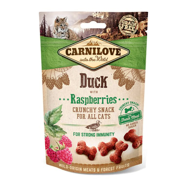 Ласощі для котів Carnilove Crunchy Snack з качкою і малиною 50 г (8595602527199) - фото 1