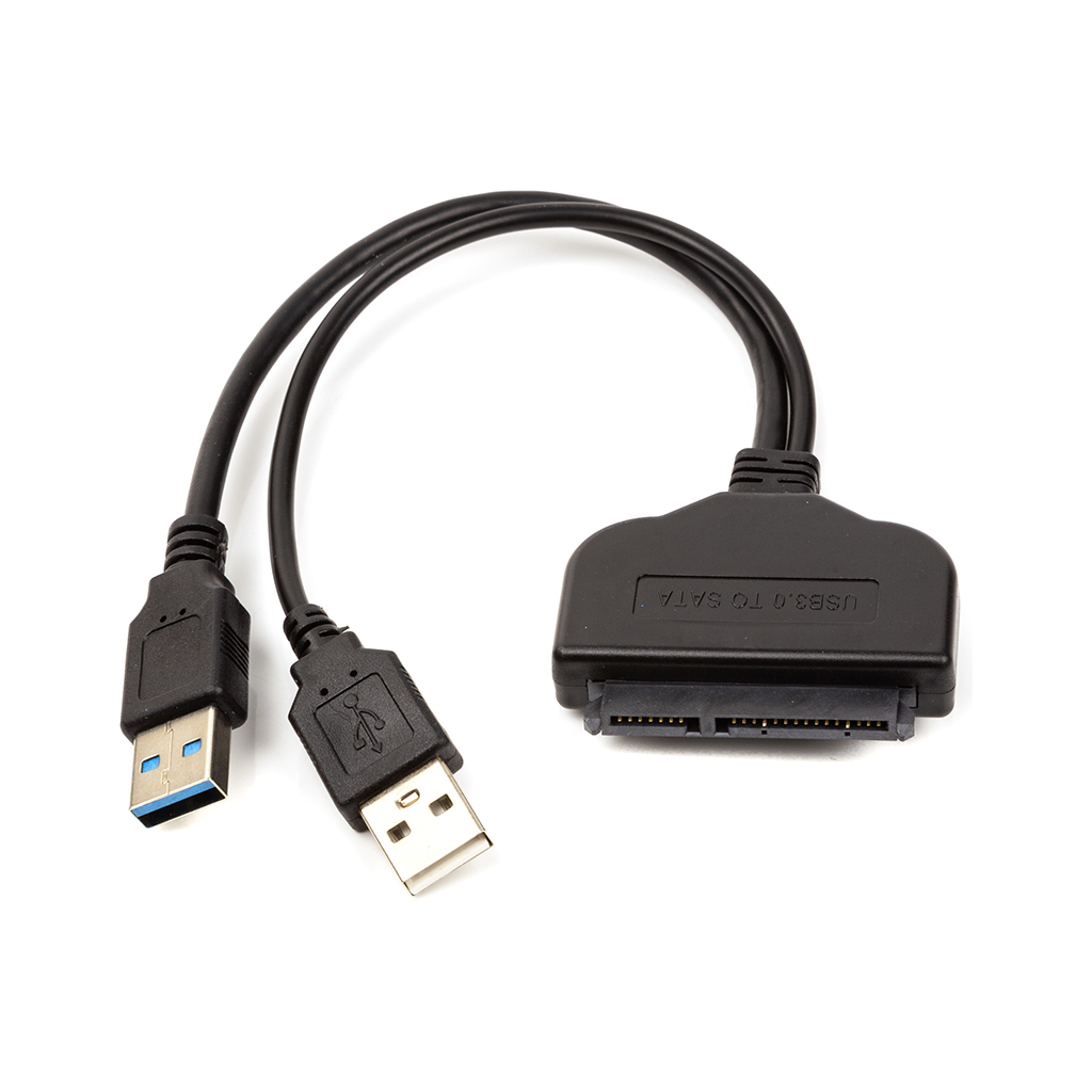 Перехідник 2*USB 3.0 to SATA III, 15 cm PowerPlant (CA913138) - фото 1