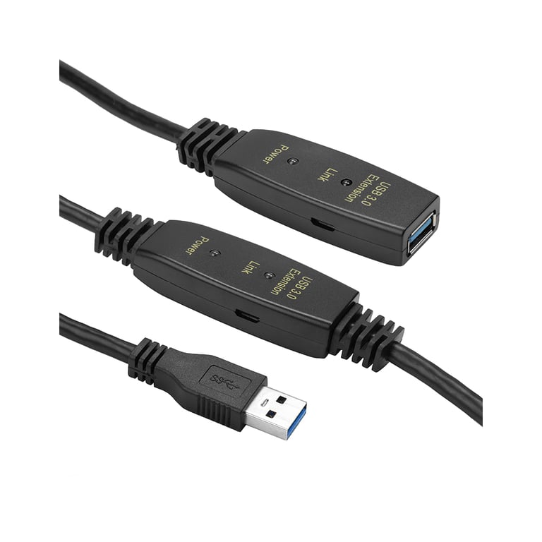 Адаптер USB 3.0 AM – AF, 10 m, active PowerPlant (CA912858)