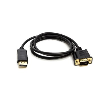 Кабель мультимедійний DisplayPort (M) ещ VGA (M) 1.0m PowerPlant (CA911882) - фото 1