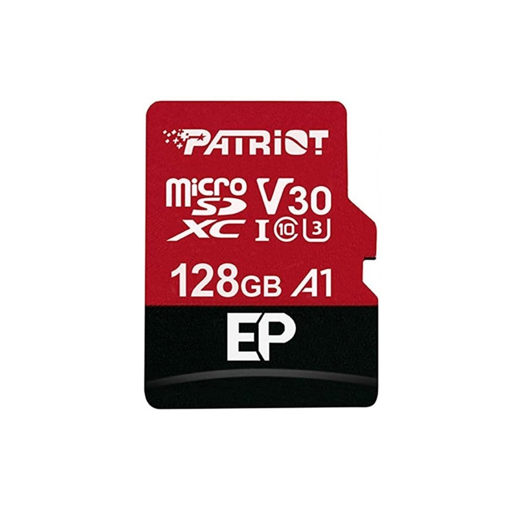 Карта пам'яті Patriot 128GB microSDXC class 10 UHS-I/U3 EP A1 (PEF128GEP31MCX) - фото 1
