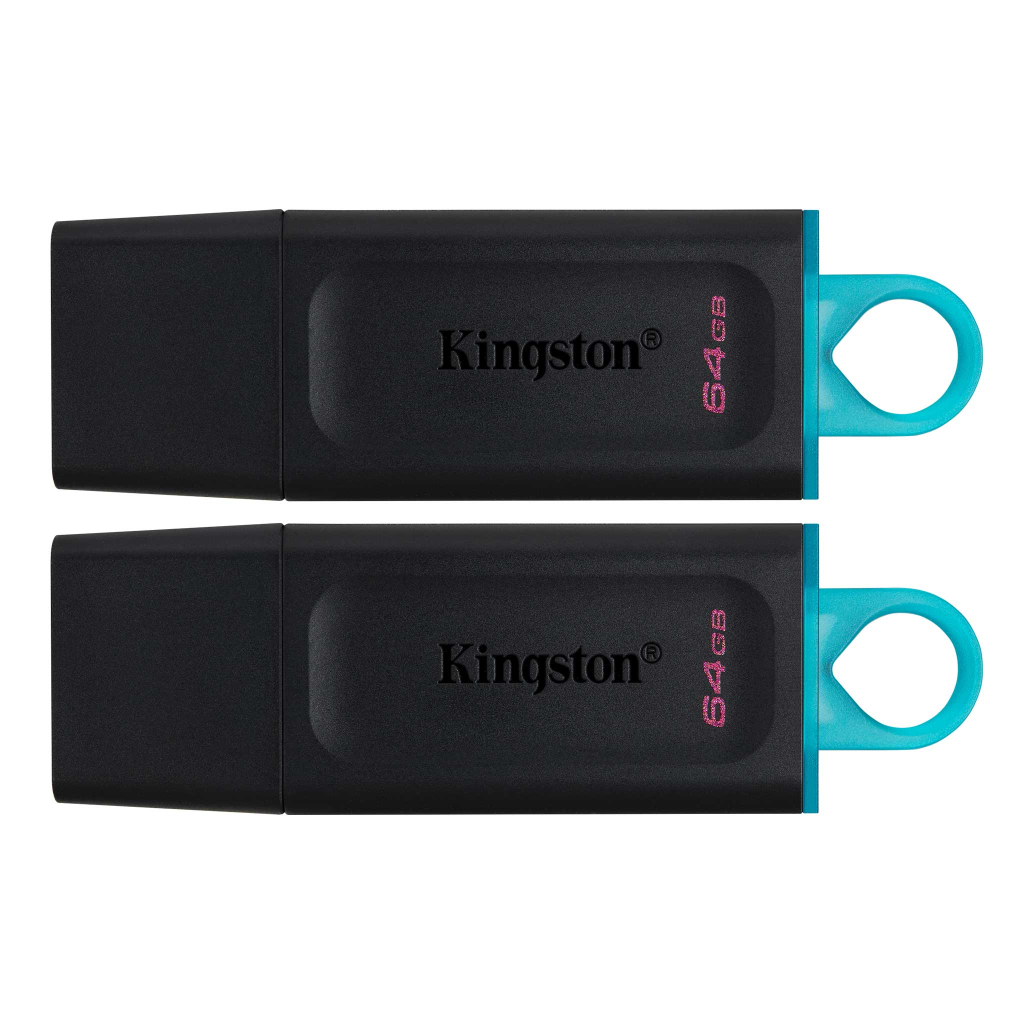 USB флеш накопичувач Kingston 2x64GB DT Exodia Black+Blue USB 3.2 (DTX/64GB-2P) - фото 1 USB флеш накопичувач Kingston 2x64GB DT Exodia Black+Blue USB 3.2 (DTX/64GB-2P) - фото 1