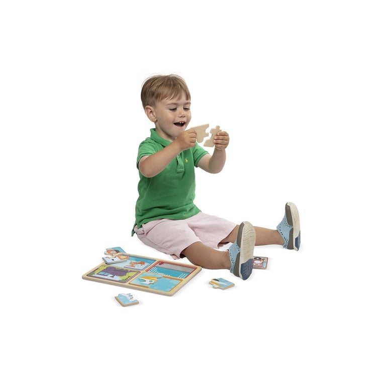 Пазл Melissa&Doug дерев'яні у футлярі "Транспортні засоби" (MD31361) - фото 3