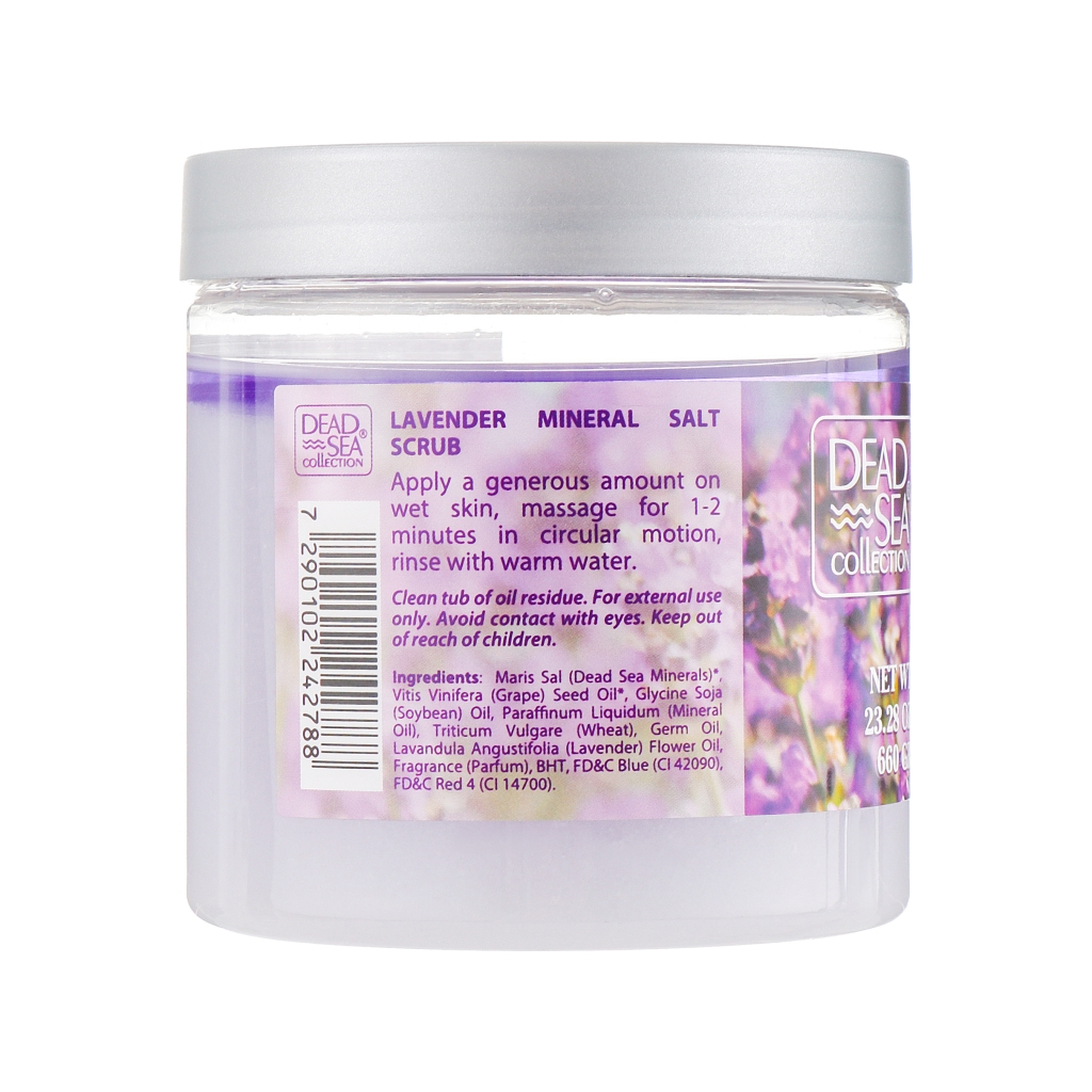 Скраб для тіла Dead Sea Collection з мінералами Мертвого моря та олією лаванди 660 г (7290102242788) - фото 2 Скраб для тіла Dead Sea Collection з мінералами Мертвого моря та олією лаванди 660 г (7290102242788) - фото 2
