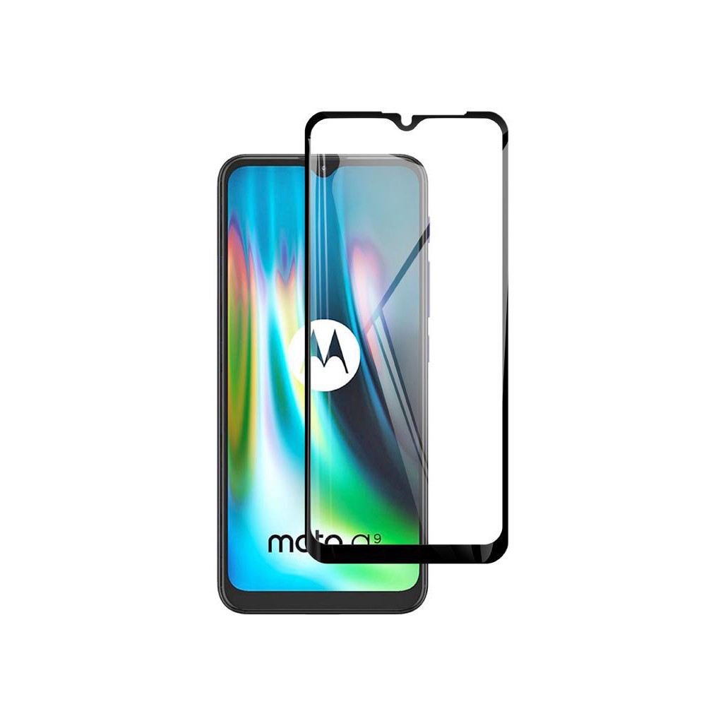Скло захисне PowerPlant Full screen Motorola Moto G9, Black (GL609376) Скло захисне PowerPlant Full screen Motorola Moto G9, Black (GL609376)