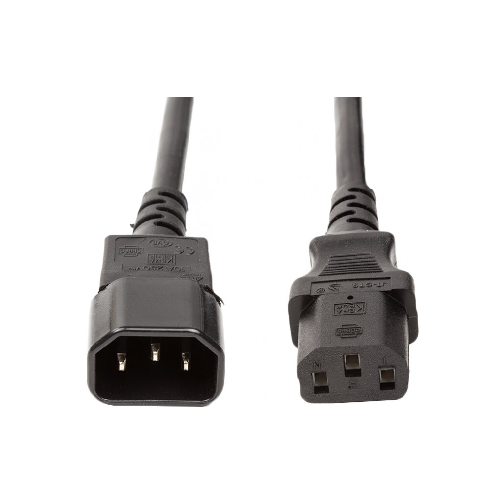 Кабель живлення C13 to C14 3.0m PowerPlant (CC360376) - фото 1