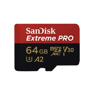 Карта пам'яті SanDisk 64GB microSDXC class 10 UHS-I U3 Extreme Pro V30 (SDSQXCU-064G-GN6MA) - фото 1