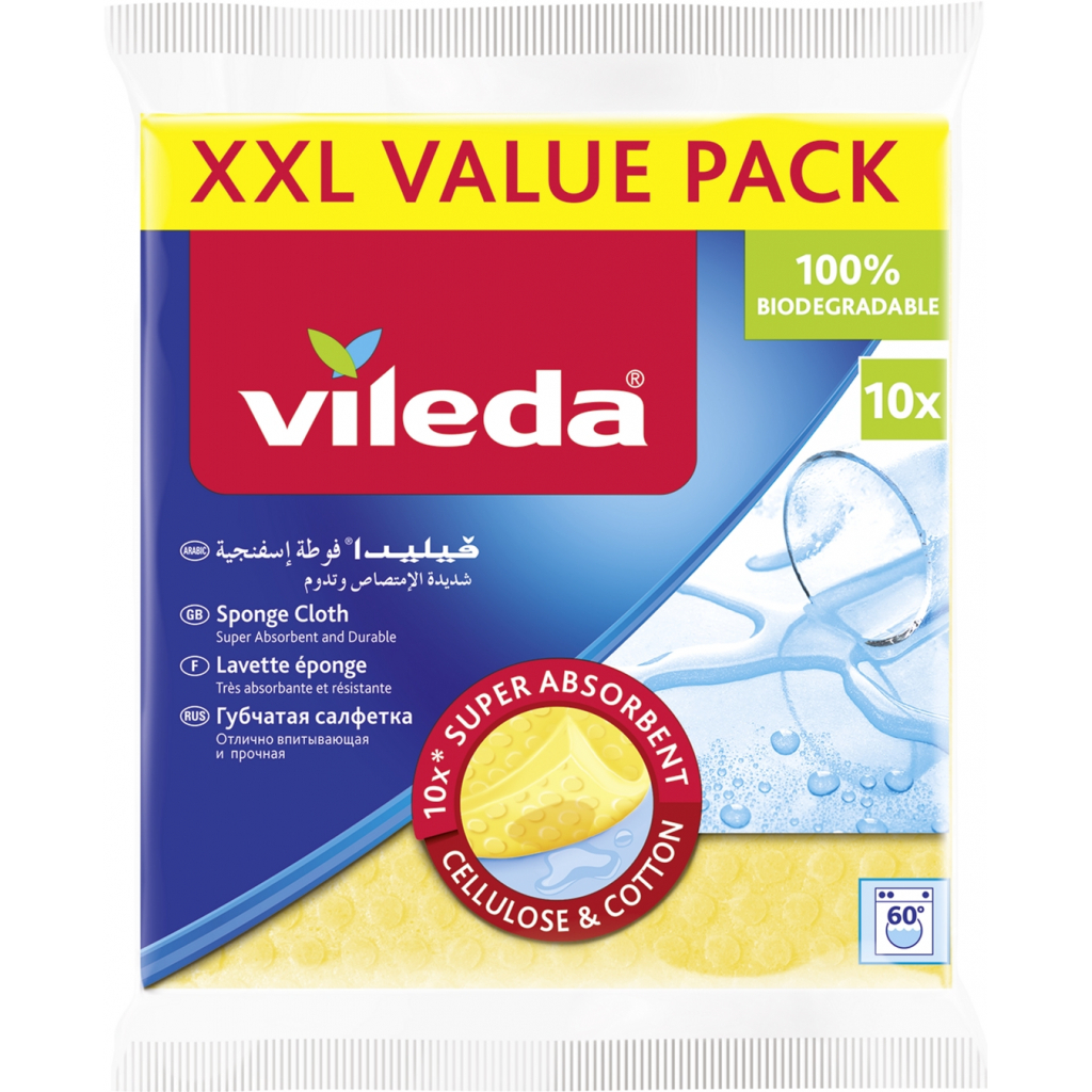 Серветки для прибирання Vileda вологопоглинаючі 10 шт. (4023103155411) - фото 1 Серветки для прибирання Vileda вологопоглинаючі 10 шт. (4023103155411) - фото 1