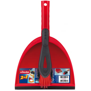 Комплект для прибирання Vileda Dustpan 2 в 1 Совок з короткою ручкою та щіткою (4023103172326) - фото 1