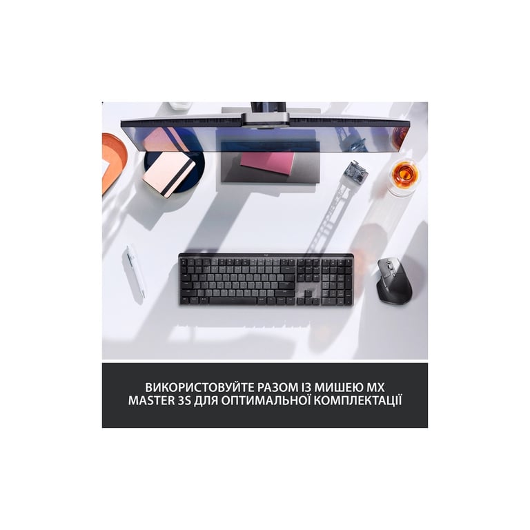Клавіатура Logitech MX Mechanical Wireless Illuminated Performance Graphite (920-010757) - фото 9