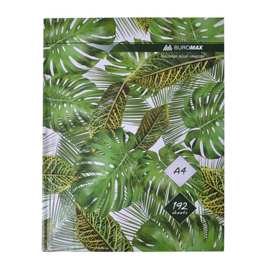 Канцелярська книга Buromax А4 FLORISTICA, 192 аркушів, клітинка (BM.24419101-04) - фото 1