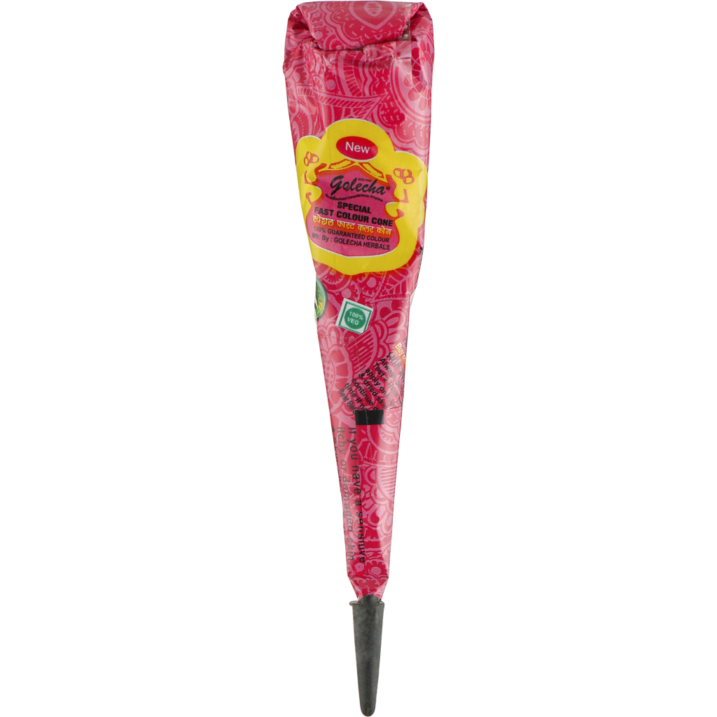 Хна для розпису Golecha в конусі Рожева 25 г (8904054705060) - фото 1