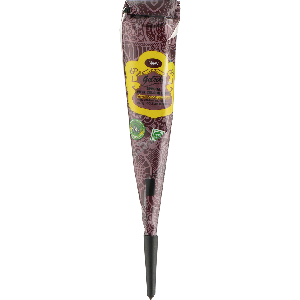 Хна для розпису Golecha в конусі Фіолетова 25 г (8904054705084) - фото 1