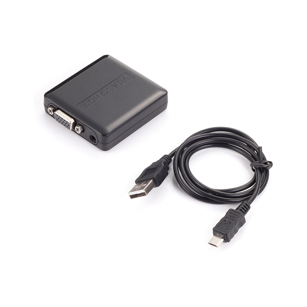 Конвертор HDMI to VGA + R/L (HDCVGA02-M) PowerPlant (CA911493) - фото 2 Конвертор HDMI to VGA + R/L (HDCVGA02-M) PowerPlant (CA911493) - фото 2