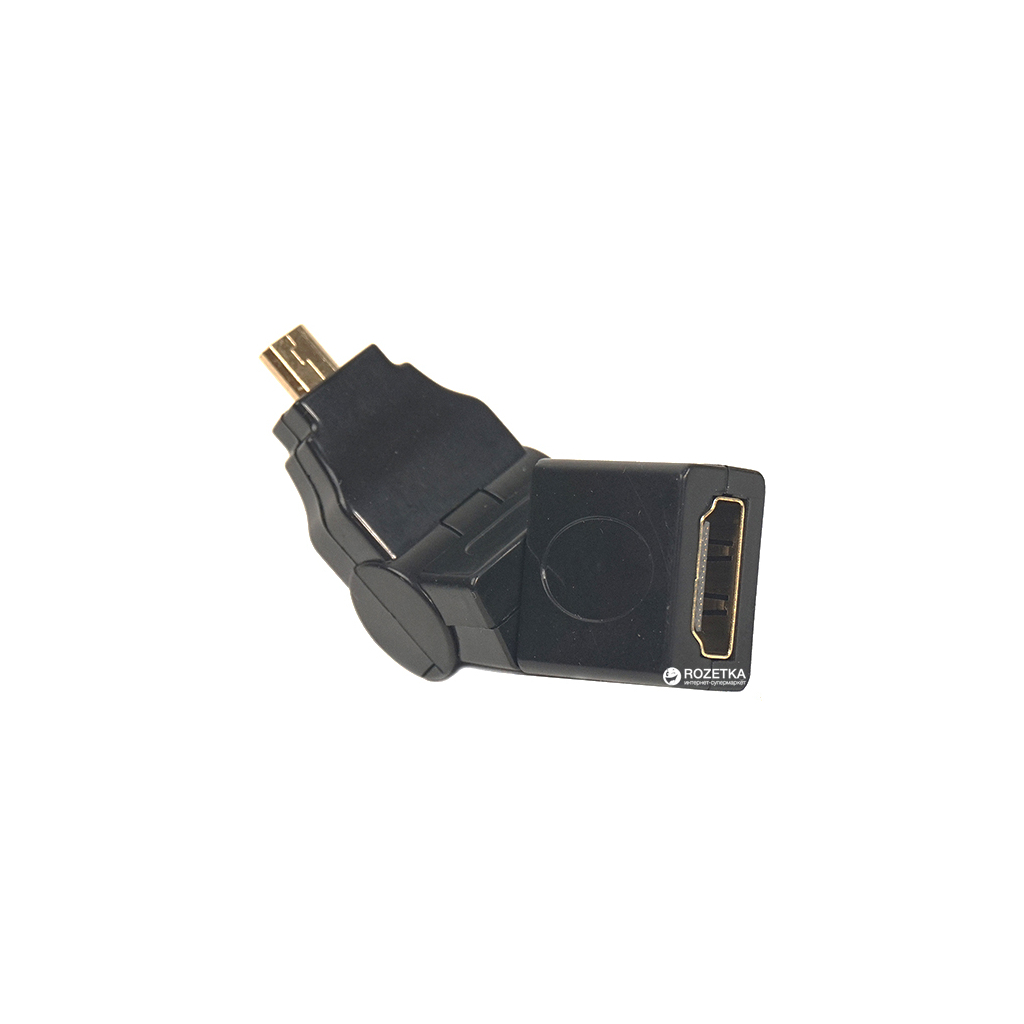 Перехідник HDMI AF to micro HDMI AM, 360 degree PowerPlant (CA910618) - фото 1