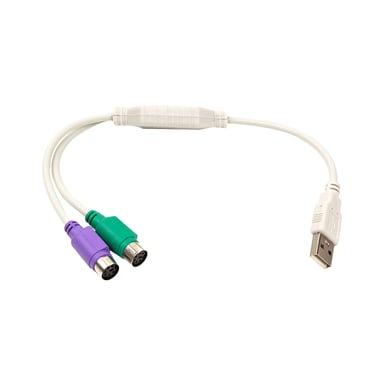 Перехідник USB to 2хPS/2, 0.3m PowerPlant (CA913183) - фото 1