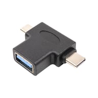 Перехідник USB 3.0 Type-C, microUSB (M) to USB 3.0 OTG AF PowerPlant (CA913121) - фото 1