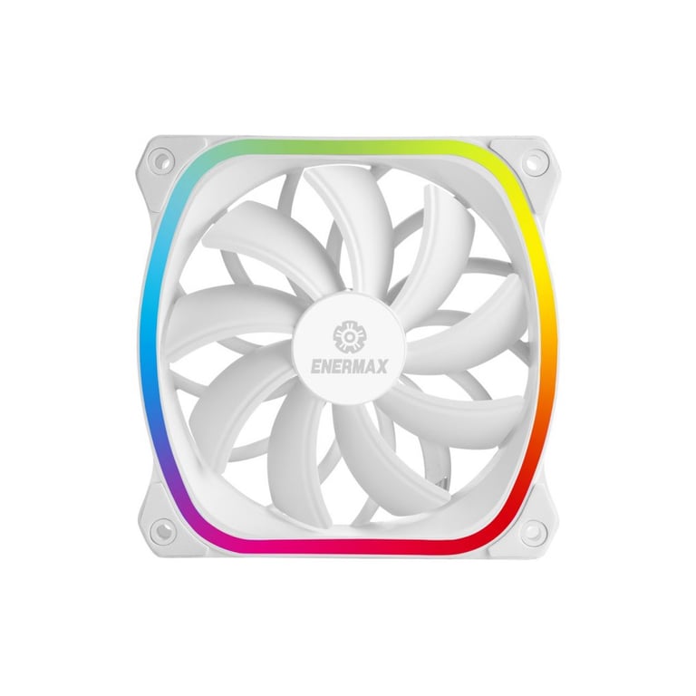 Кулер до корпусу Enermax SQUA RGB WHITE 3x 120 mm (3 PACK) (UCSQARGB12P-W-BP3) - фото 3
