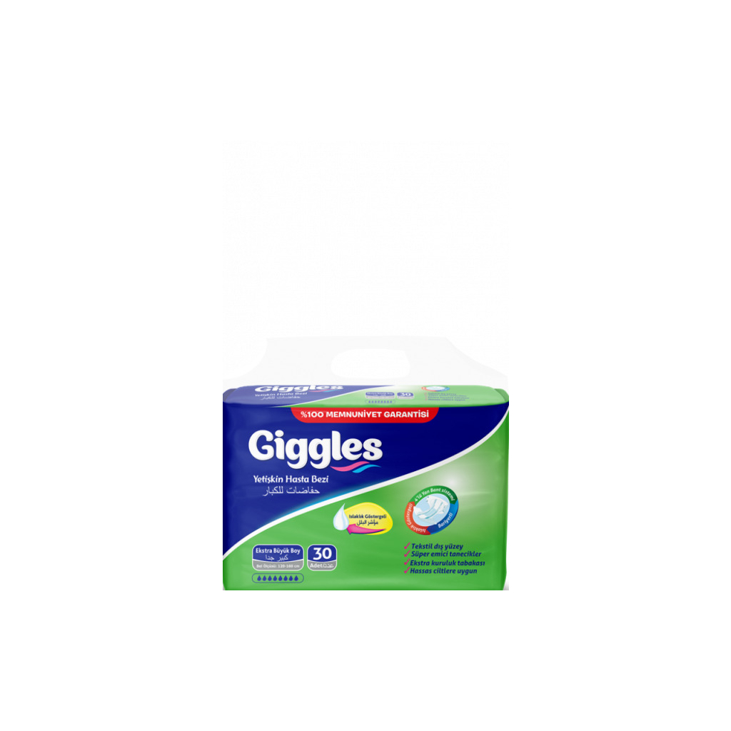 Підгузки для дорослих Giggles Extra Large 120-160 см 30 шт (8680131202317) - фото 1