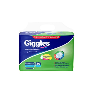 Підгузки для дорослих Giggles Large 100-150 см 30 шт (8680131201099) - фото 1