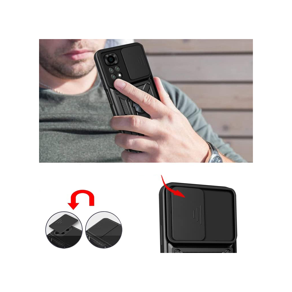 Чохол до мобільного телефона BeCover Military Xiaomi Redmi Note 11 / Note 11S Black (707413) - фото 4 Чохол до мобільного телефона BeCover Military Xiaomi Redmi Note 11 / Note 11S Black (707413) - фото 4