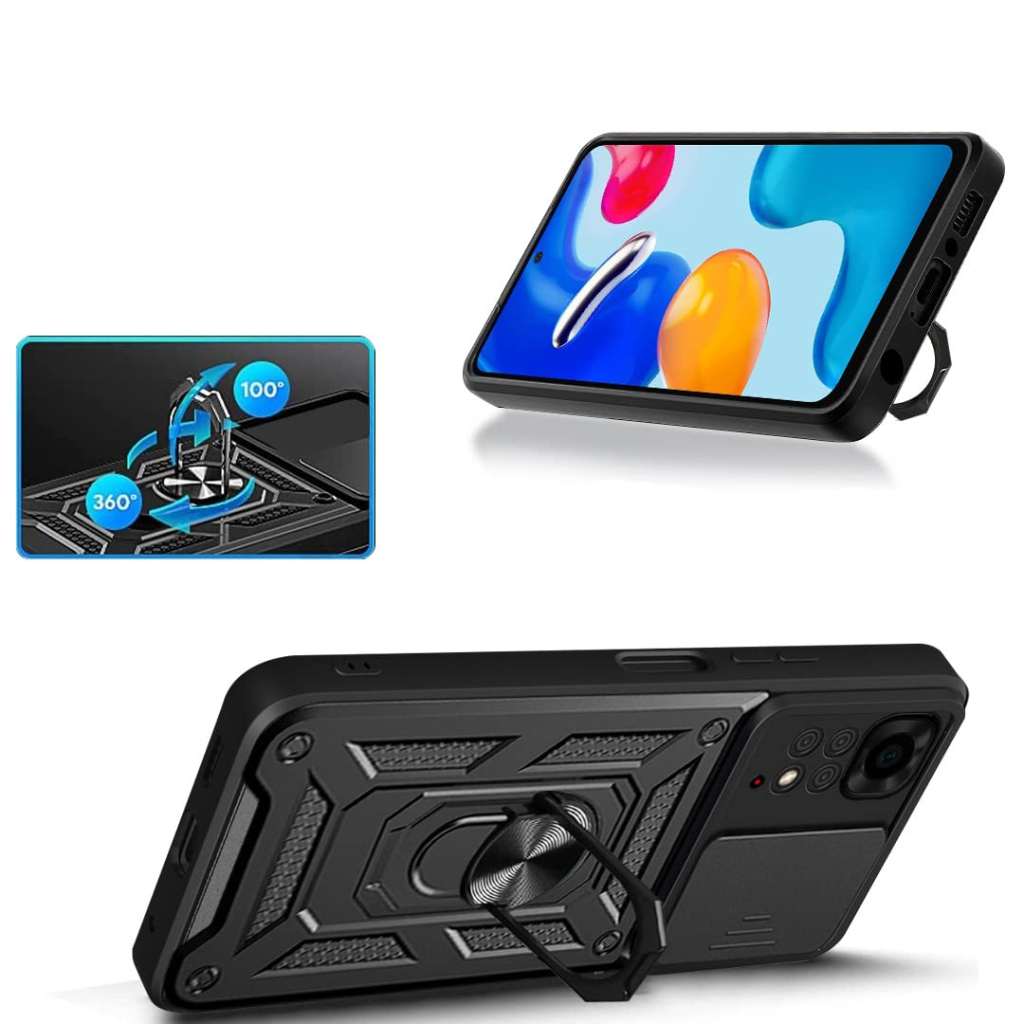 Чохол до мобільного телефона BeCover Military Xiaomi Redmi Note 11 / Note 11S Black (707413) - фото 6 Чохол до мобільного телефона BeCover Military Xiaomi Redmi Note 11 / Note 11S Black (707413) - фото 6