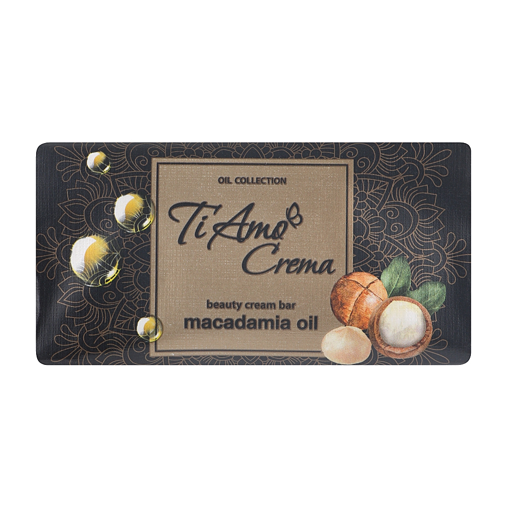 Тверде мило Ti Amo Crema з олією макадамії 125 г (4820195508091) - фото 1 Тверде мило Ti Amo Crema з олією макадамії 125 г (4820195508091) - фото 1