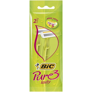 Бритва Bic Pure 3 Lady 2 шт. (3086123221642) - фото 1