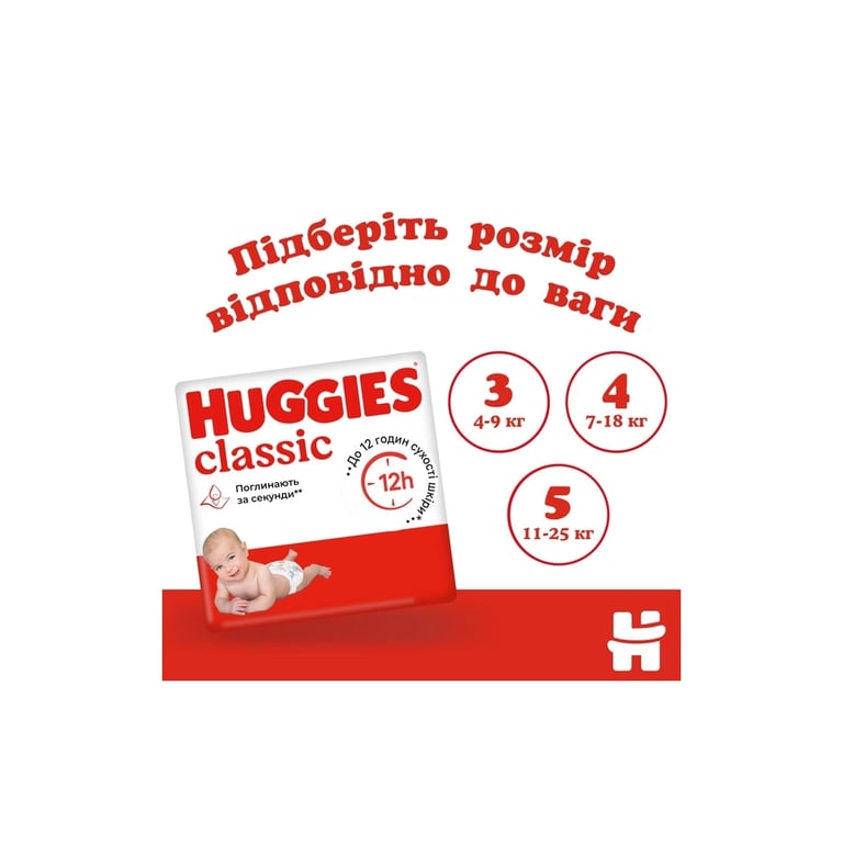 Підгузки Huggies Classic 3 (4-9кг) Jumbo 52 шт (5029053579788) - фото 8