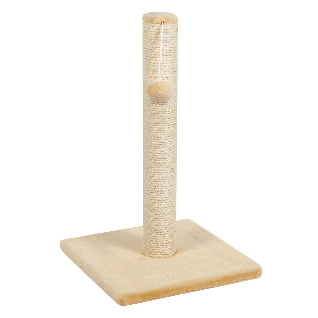 Дряпка (кігтеточка) для котів Природа Д00 стовпчик 53 см "ДЖУТ" (бежевий) (4823082425273) - фото 1