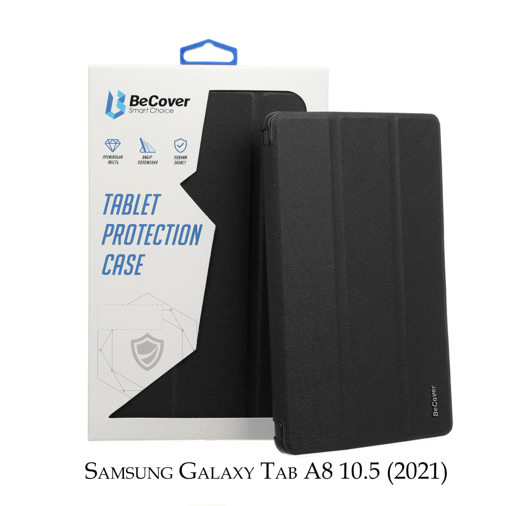 Чохол до планшета BeCover Smart Case Samsung Tab A8 10.5 (2021) SM-X200/X205 Black (707261) Чохол до планшета BeCover Smart Case Samsung Tab A8 10.5 (2021) SM-X200/X205 Black (707261)