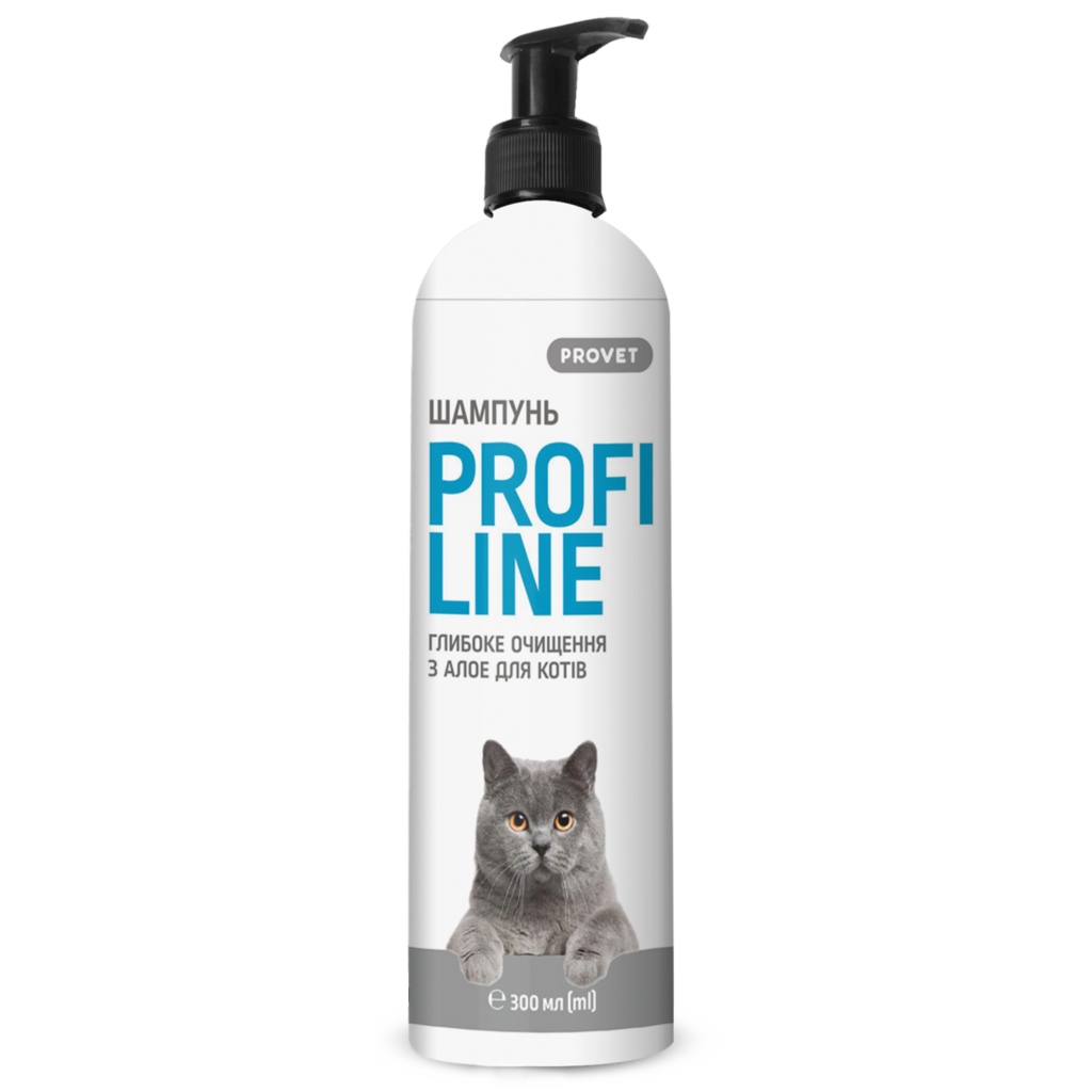 Шампунь для тварин ProVET Профілайн глибоке очищення з алое для кішок 300 мл (4823082422050) - фото 1