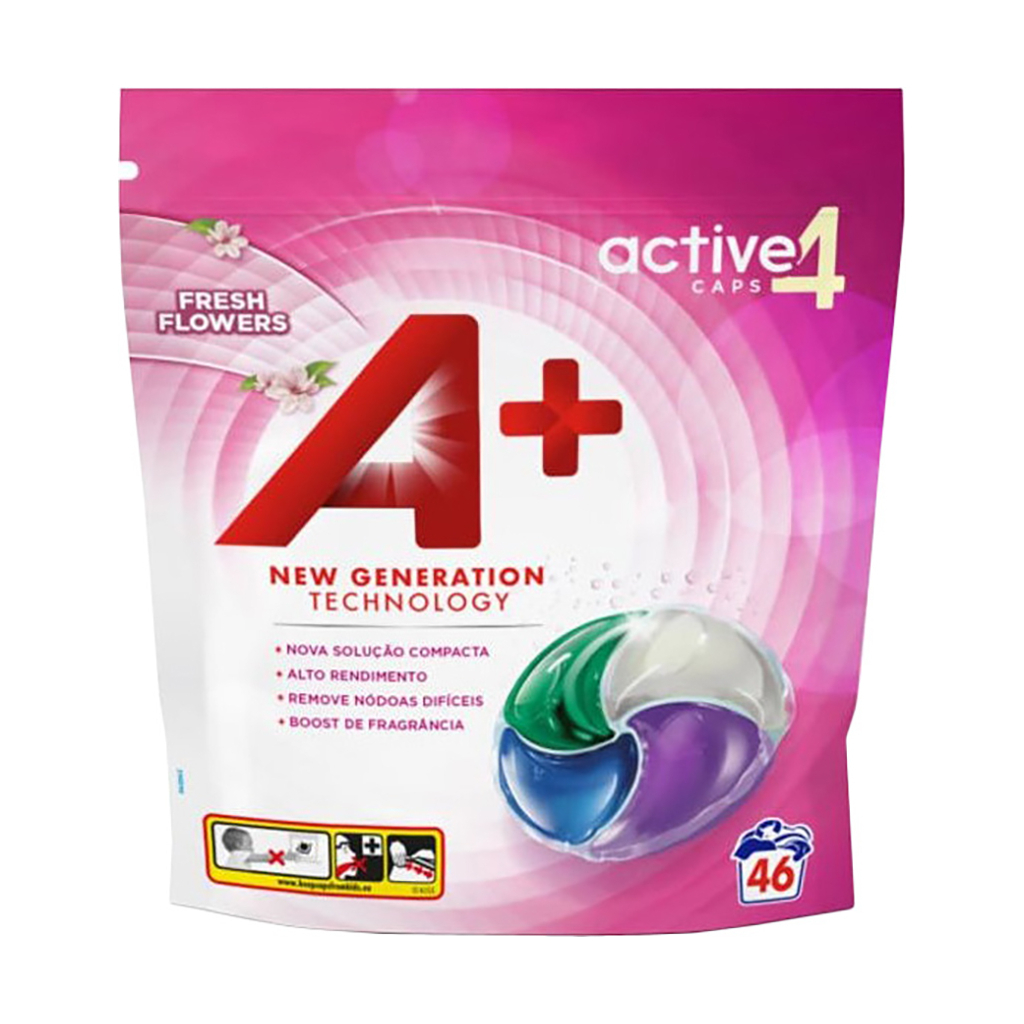 Капсули для прання A+ Fresh Flowers 4 в 1 46 шт. (8435495818441/8435495836278) Капсули для прання A+ Fresh Flowers 4 в 1 46 шт. (8435495818441/8435495836278)