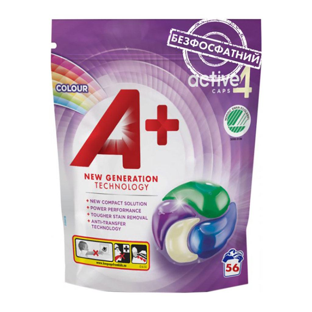 Капсули для прання A+ Color 4 в 1 56 шт. (8435495818328/8435495828785) Капсули для прання A+ Color 4 в 1 56 шт. (8435495818328/8435495828785)